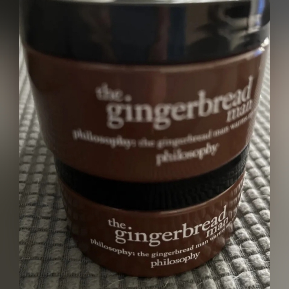 Philosophy The Gingerbread Man Glazed Body Souffle 4oz Set Of 2 New Sealed